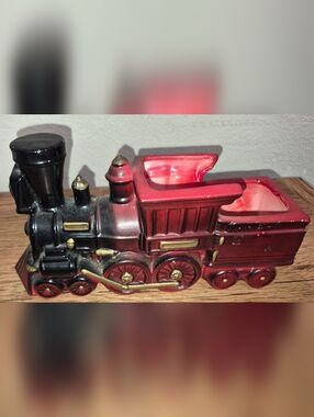 Vintage NANCY PEW Planter Train Giftwares Co “Great Western” Ceramic MCM